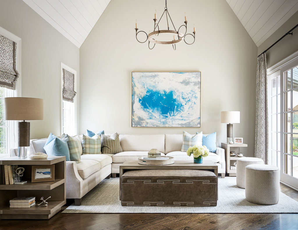 Living Room – Blue Painting