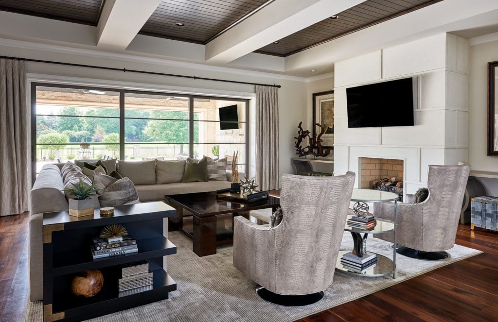 Contemporary gray living room
