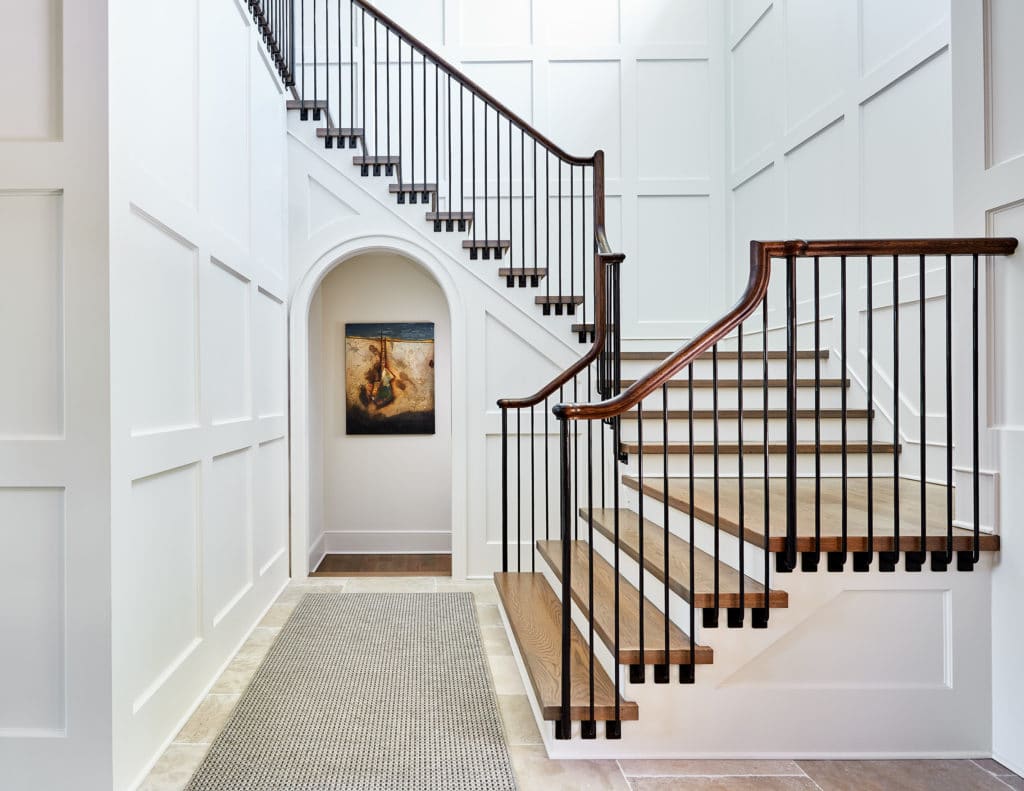 Detailed contemporary stairway